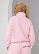 court side quaterzip Pink